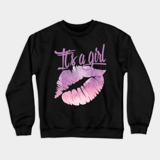 Gender Reveal It's a Girl Crewneck Sweatshirt